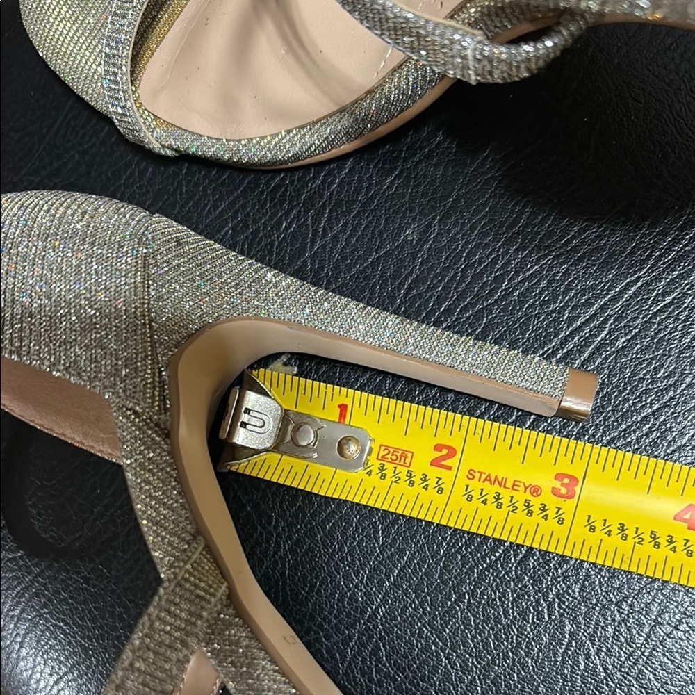 Kurt Geiger Silver Heels with Ankle Straps - Picture 8 of 10
